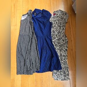 Fall Dresses- 3 Women's Size L Dresses Various brands Excellent condition